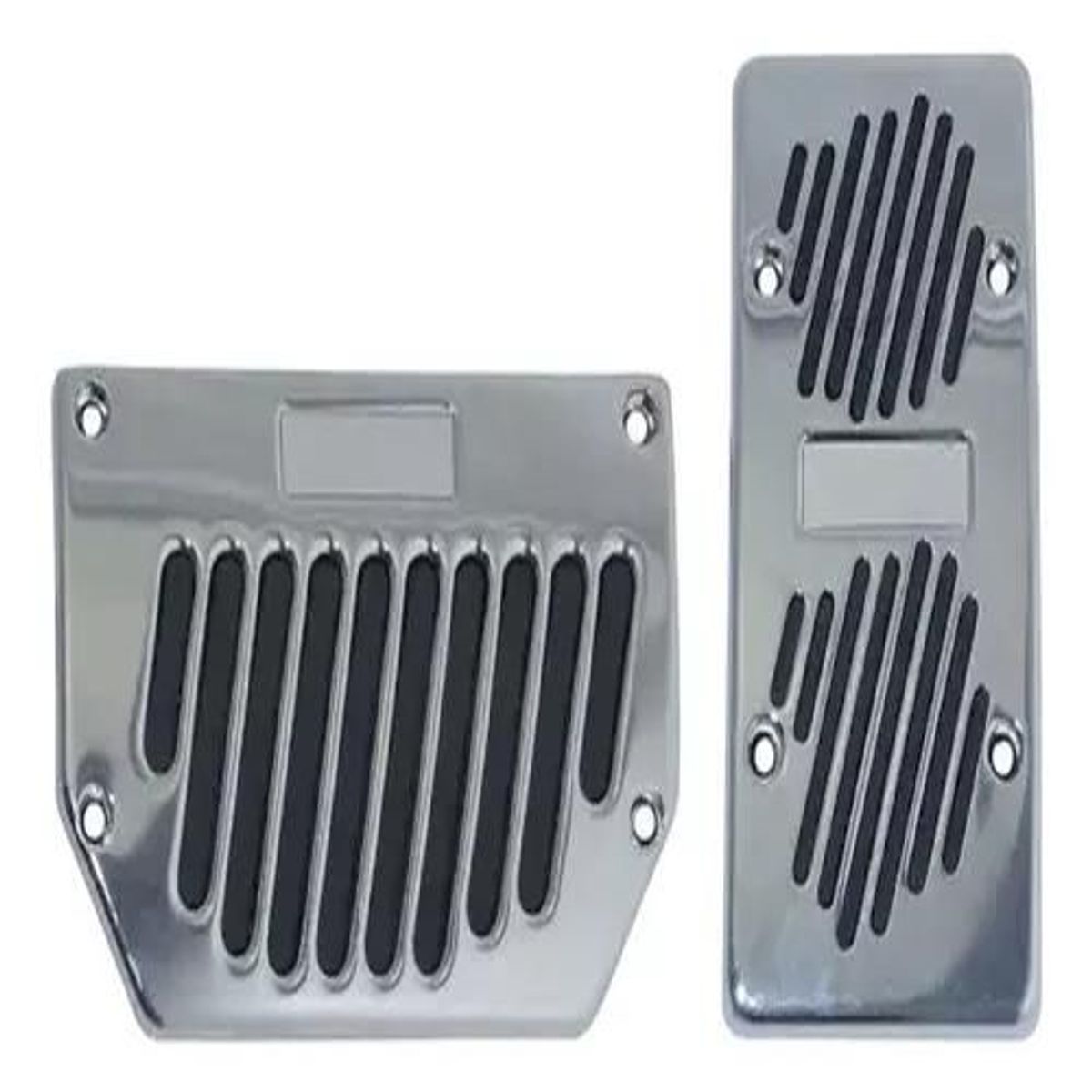 GENERICO - Set Cubre Pedales X2 Antideslizante Metal Auto Universal