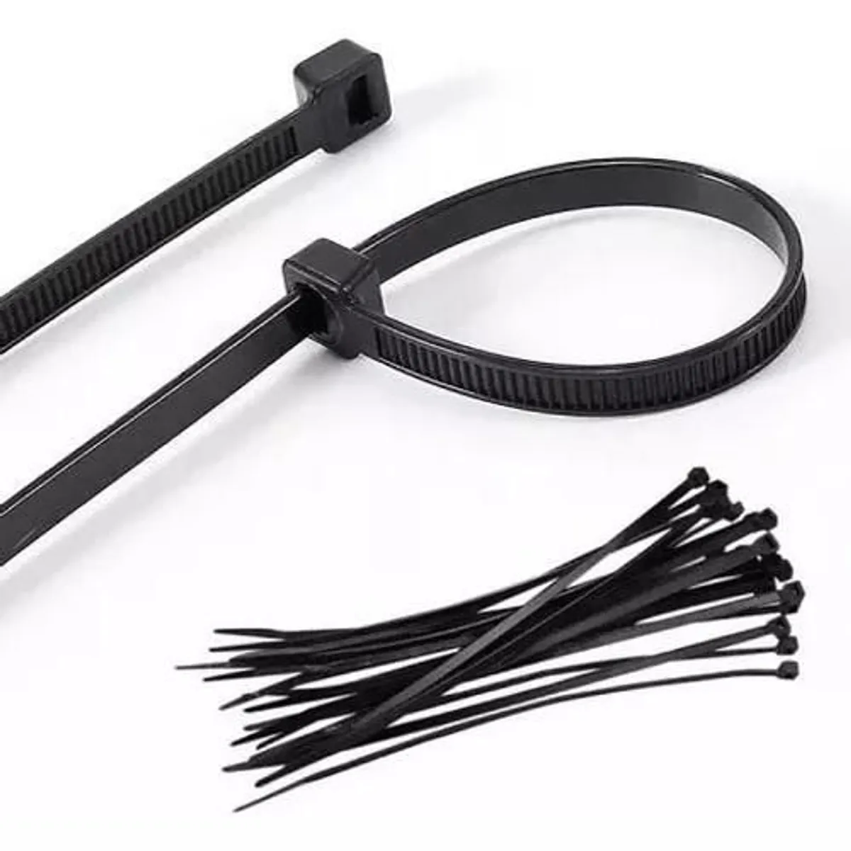 GENERICO - Amarras Plasticas Negras 5x250mm Bolsa 250pcs