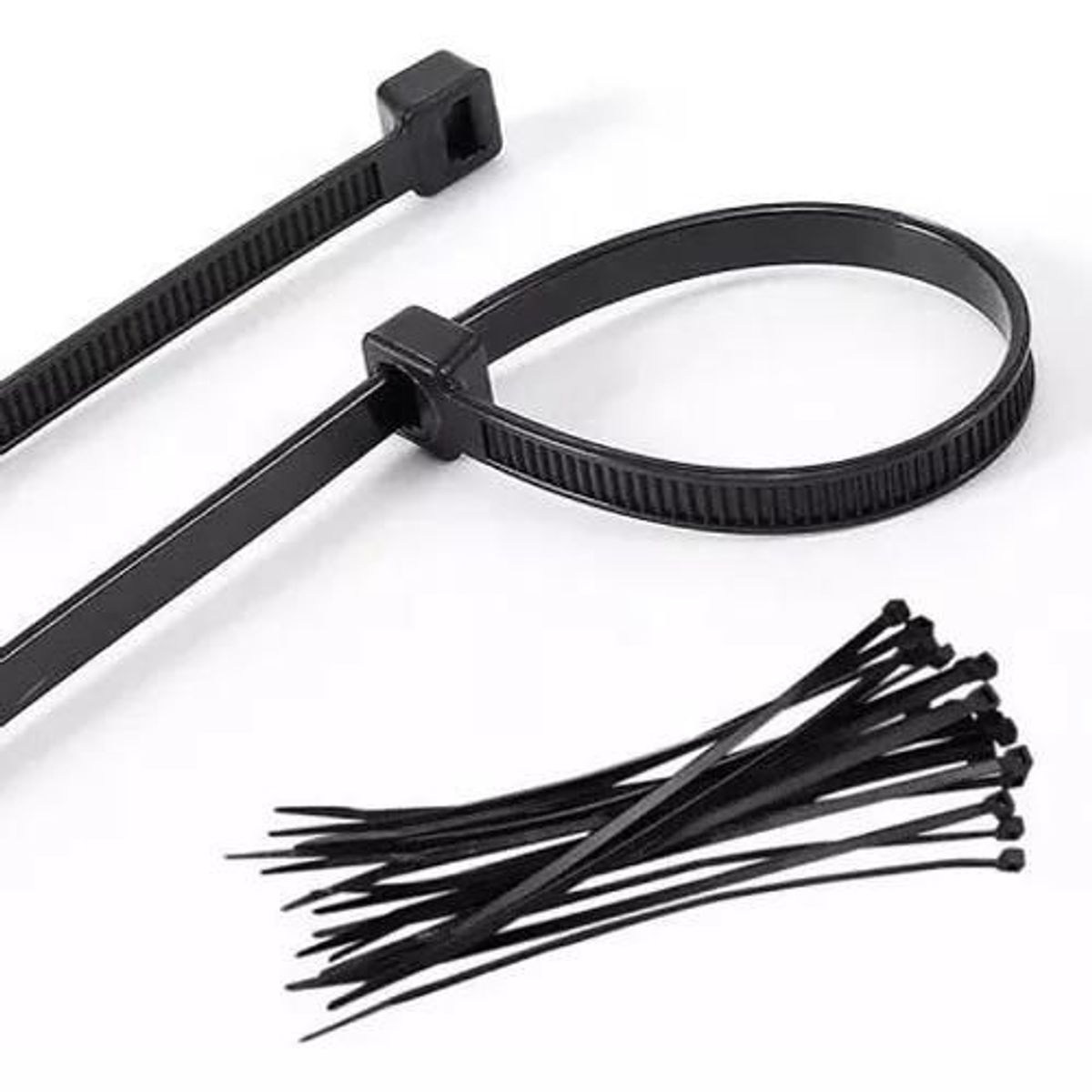 GENERICO - Amarras Plasticas Negras 5x250mm Bolsa 250pcs