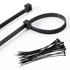 GENERICO - Amarras Plasticas Negras 5x250mm Bolsa 250pcs