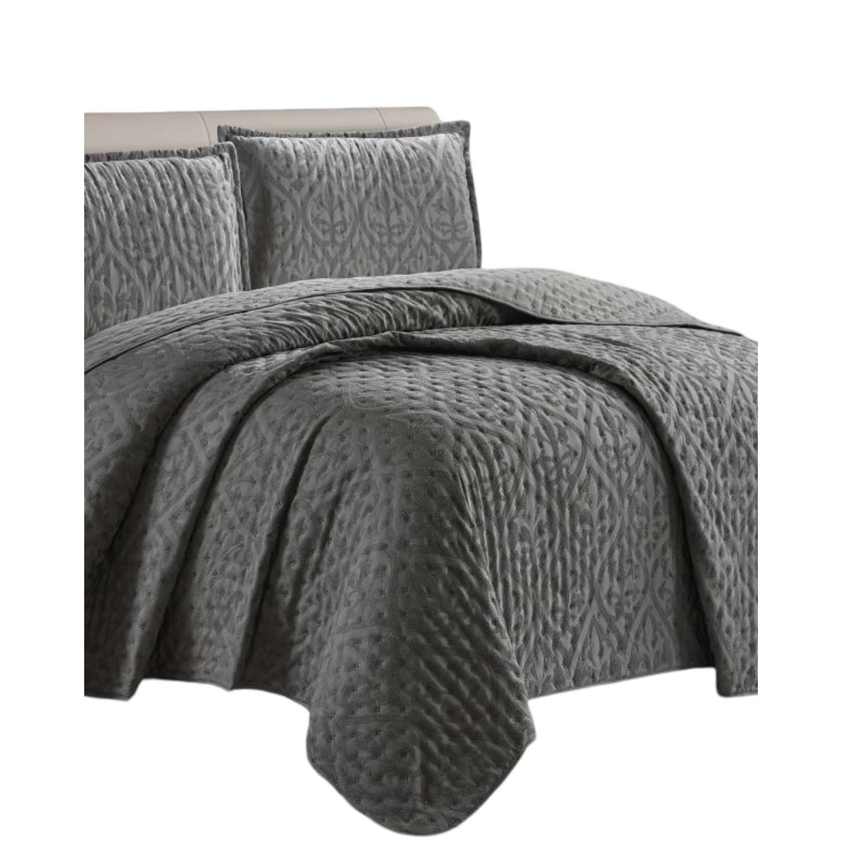 GENERICO - Cubrecama 2 plazas con relieves de Tufting