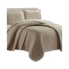 GENERICO - Cubrecama plaza y media con relieves de Tufting