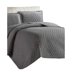 GENERICO - Cubrecama plaza y media con relieves de Tufting