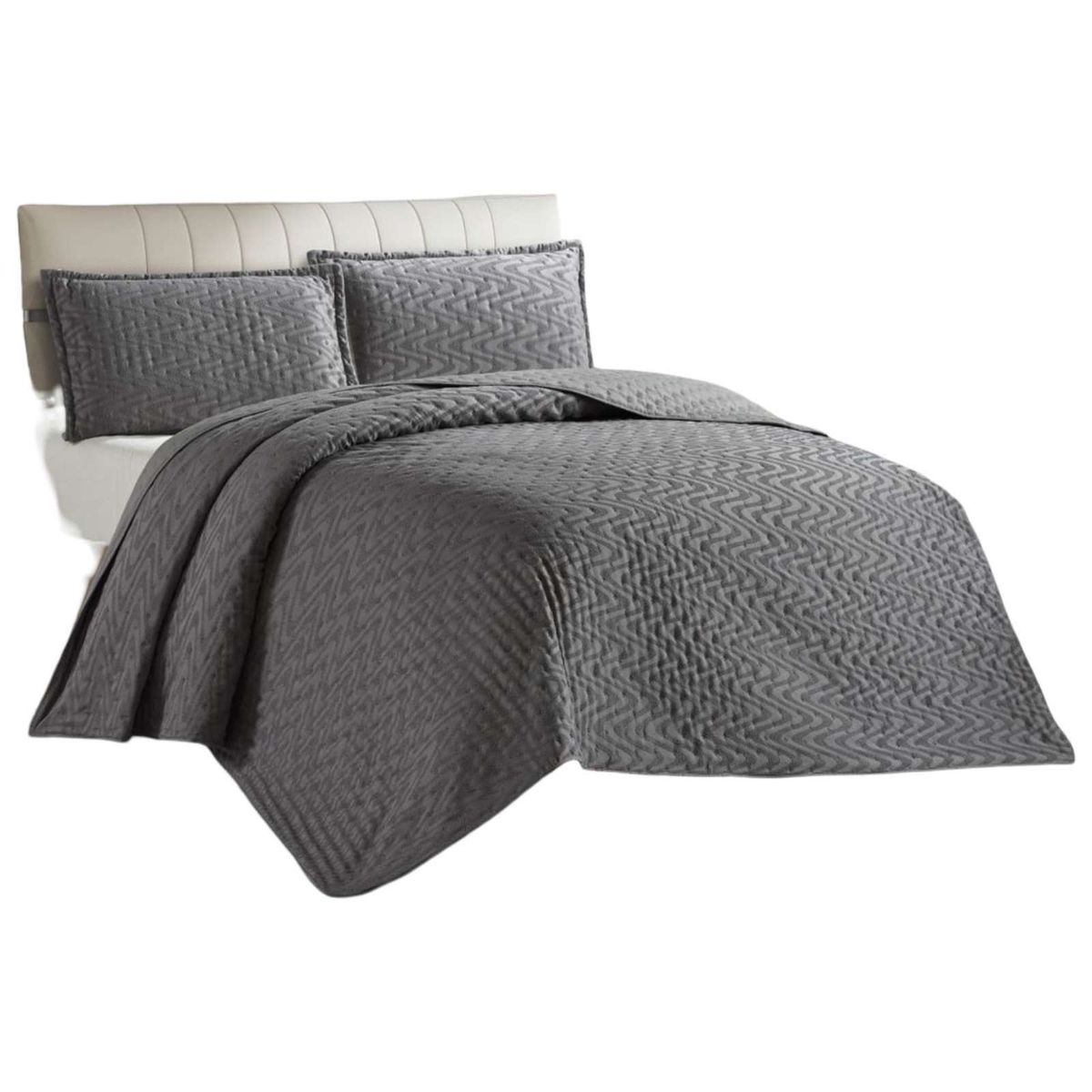 GENERICO - Cubrecama King con relieves de Tufting