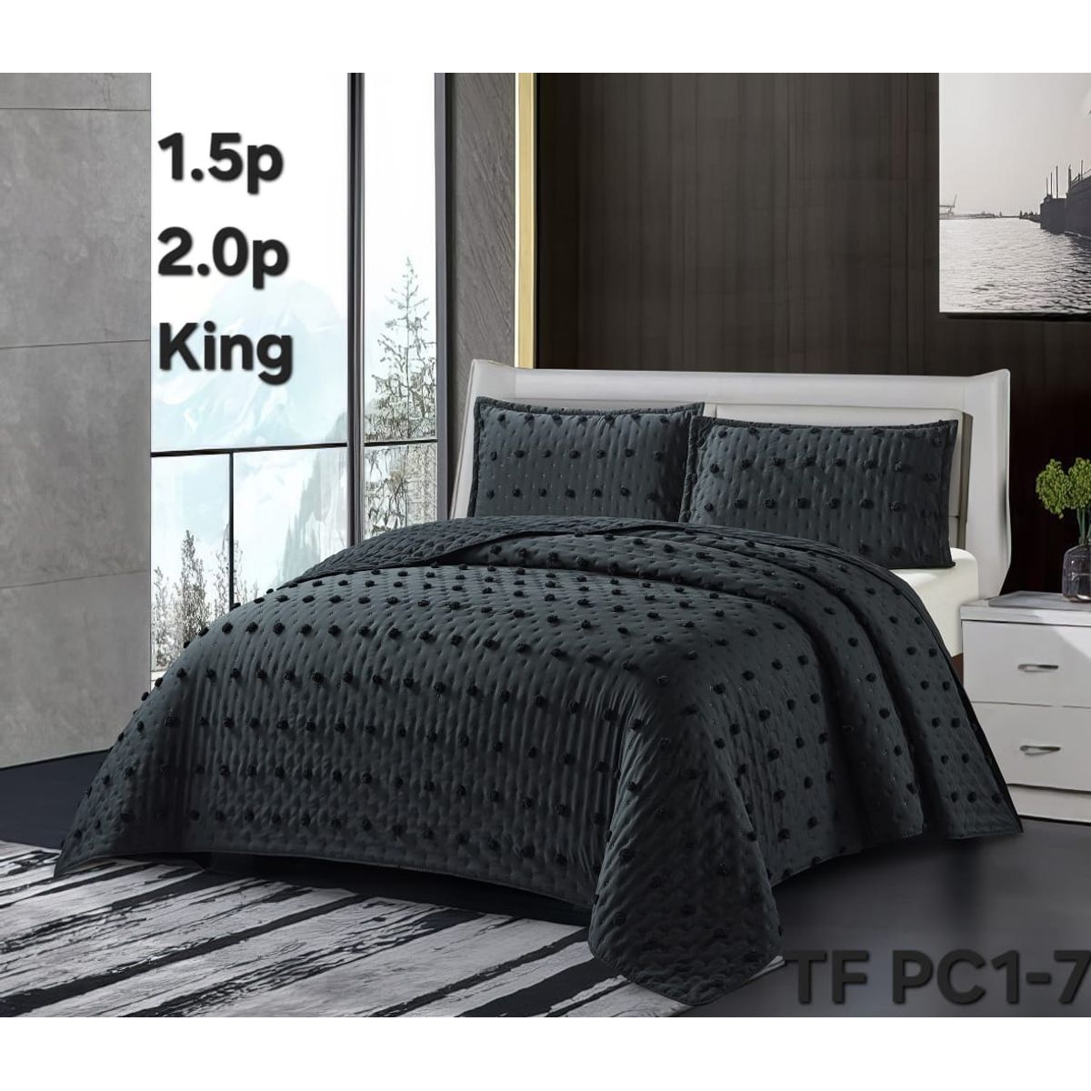 GENERICO - Cubrecamas semiacolchados 2plazas premiun