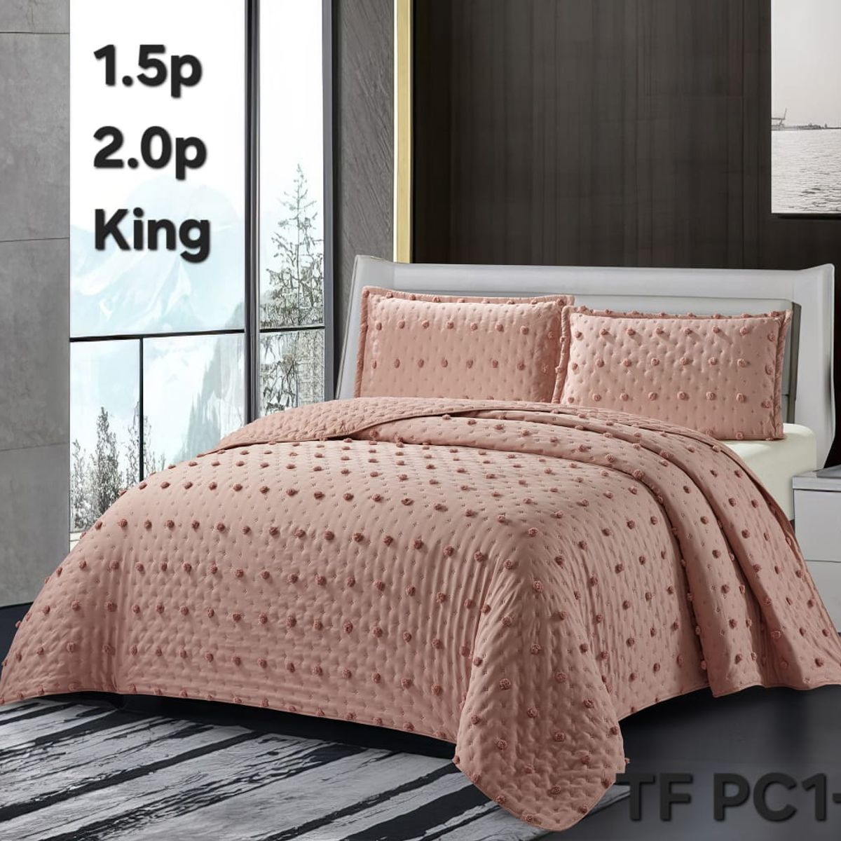 GENERICO - Cubrecamas semiacolchados 2plazas premiun