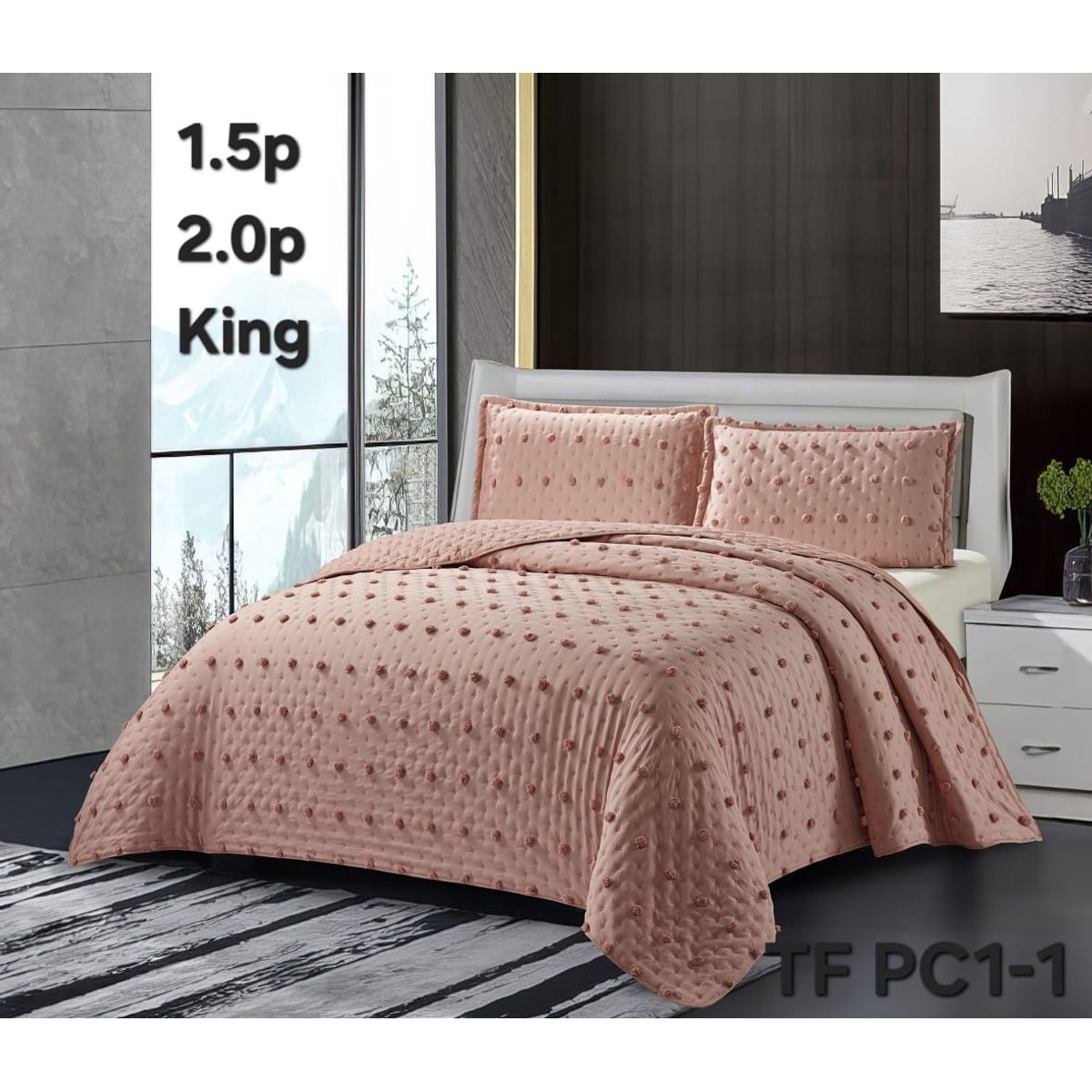 GENERICO - Cubrecamas semiacolchados 2plazas premiun