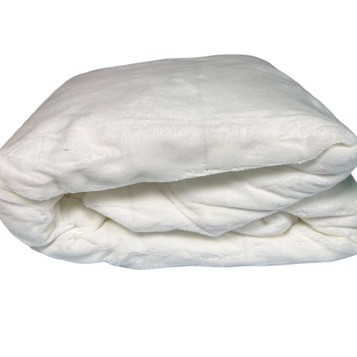 GENERICO - Cubre Colchon Protector Impermeable Plush - Blanco - 2 plazas