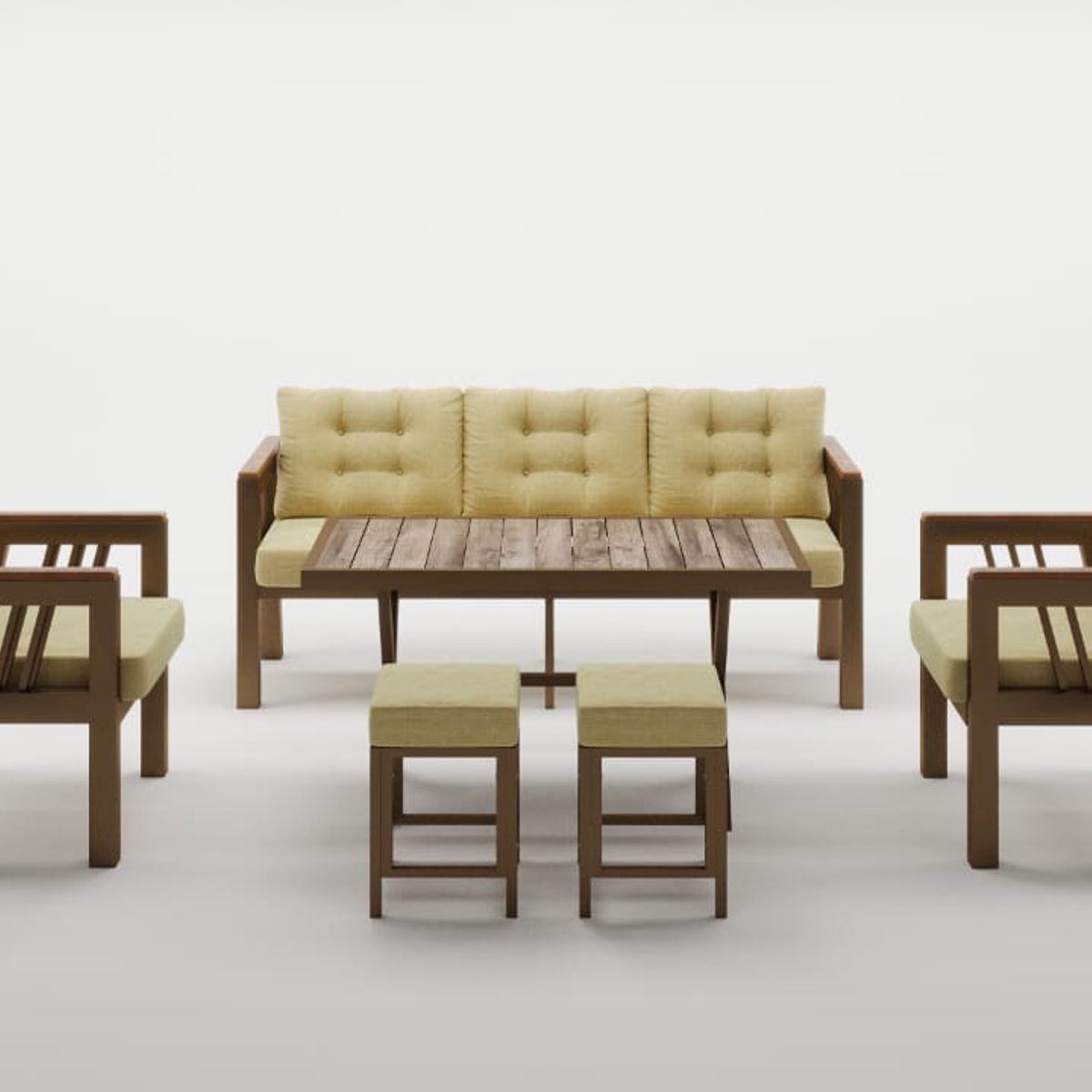 GENERICO - Juego de Living de Terraza Lux 7 Personas