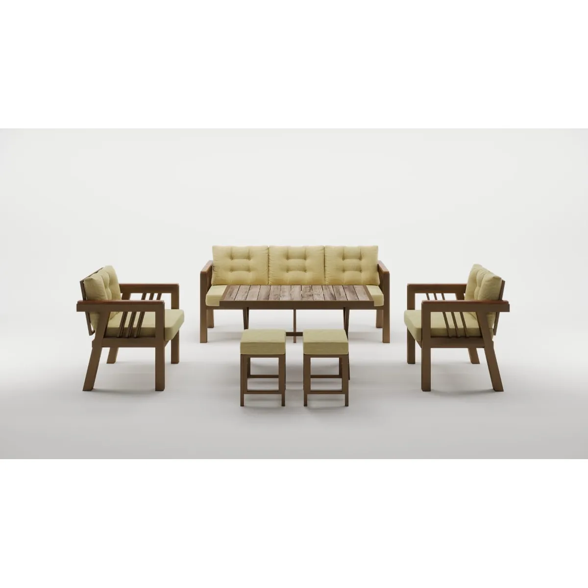 GENERICO - Juego de Living de Terraza Lux 7 Personas