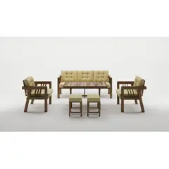 GENERICO - Juego de Living de Terraza Lux 7 Personas