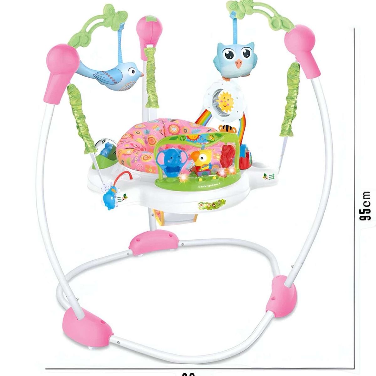 GENERICO - Baby Jumper  Diversión y Desarrollo para tu Bebé rosa