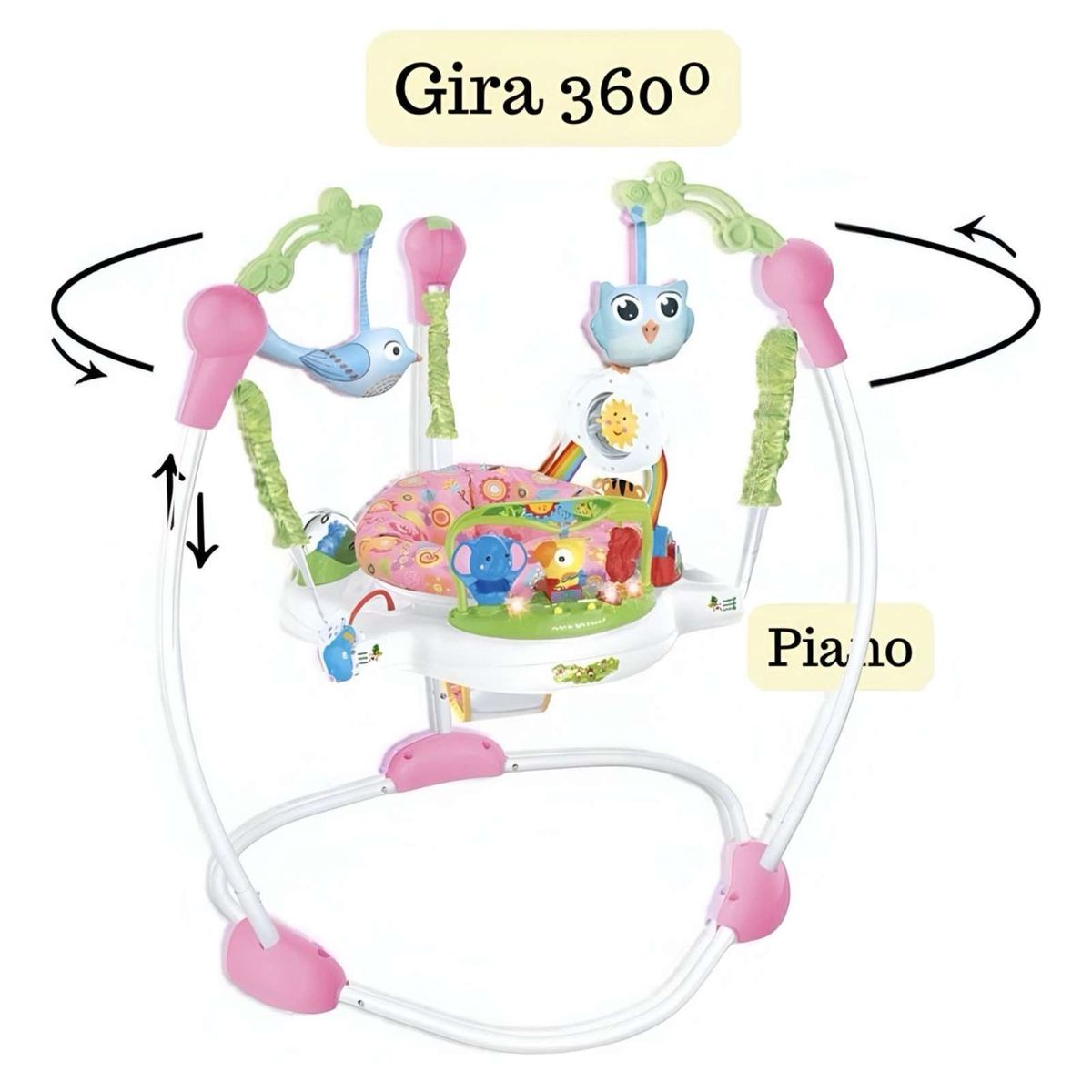 GENERICO - Baby Jumper  Diversión y Desarrollo para tu Bebé rosa