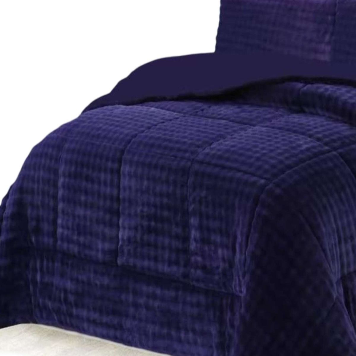 GENERICO - CUBRECAMA CON CHIPORRO 2 PLAZA AZUL