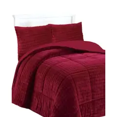 GENERICO - CUBRECAMA RELIEVE CON CHIPORRO 2 PLAZA ROJO