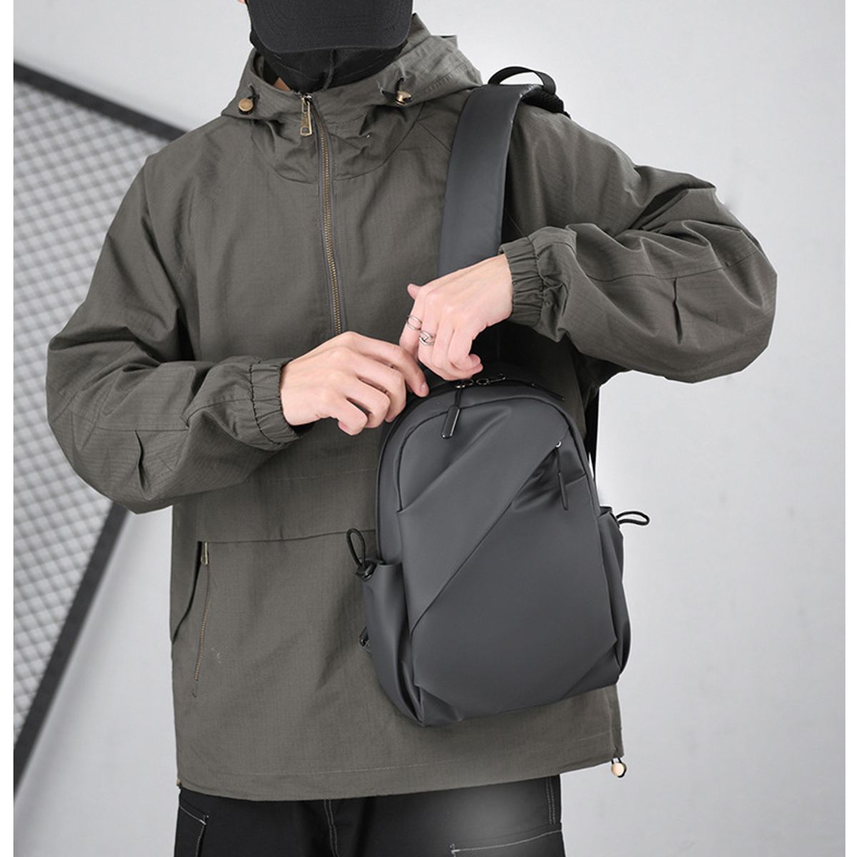 ITERLEVE - Banano Cruzado Impermeable Antirrobo Viaje Urbano Gran Capacidad