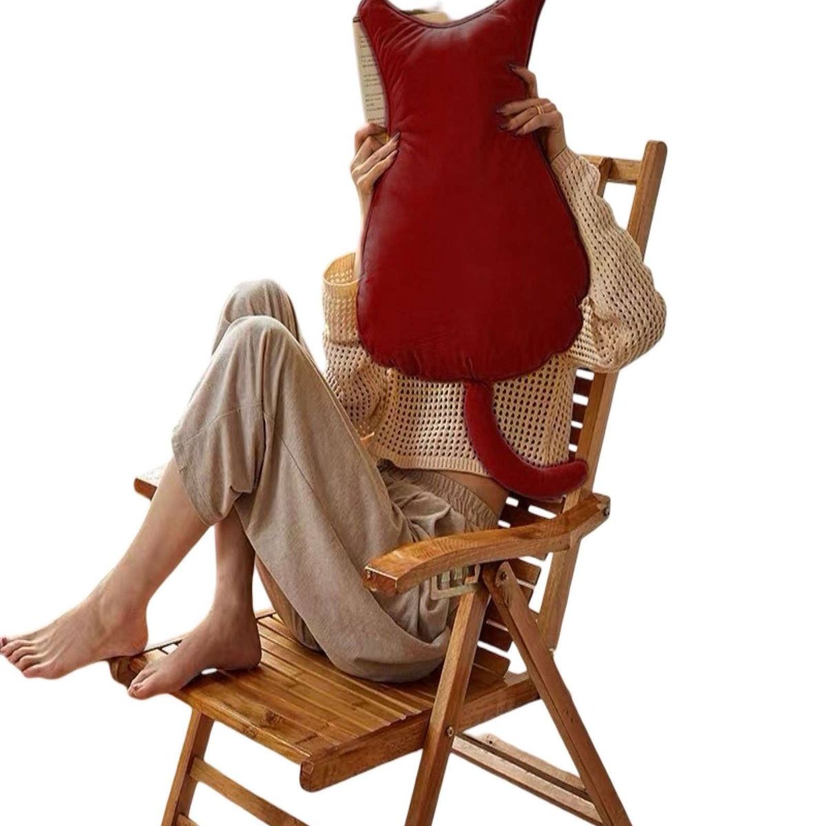 GENERICO - Cojin de Gato Extra Suave para decorar o apego para niños