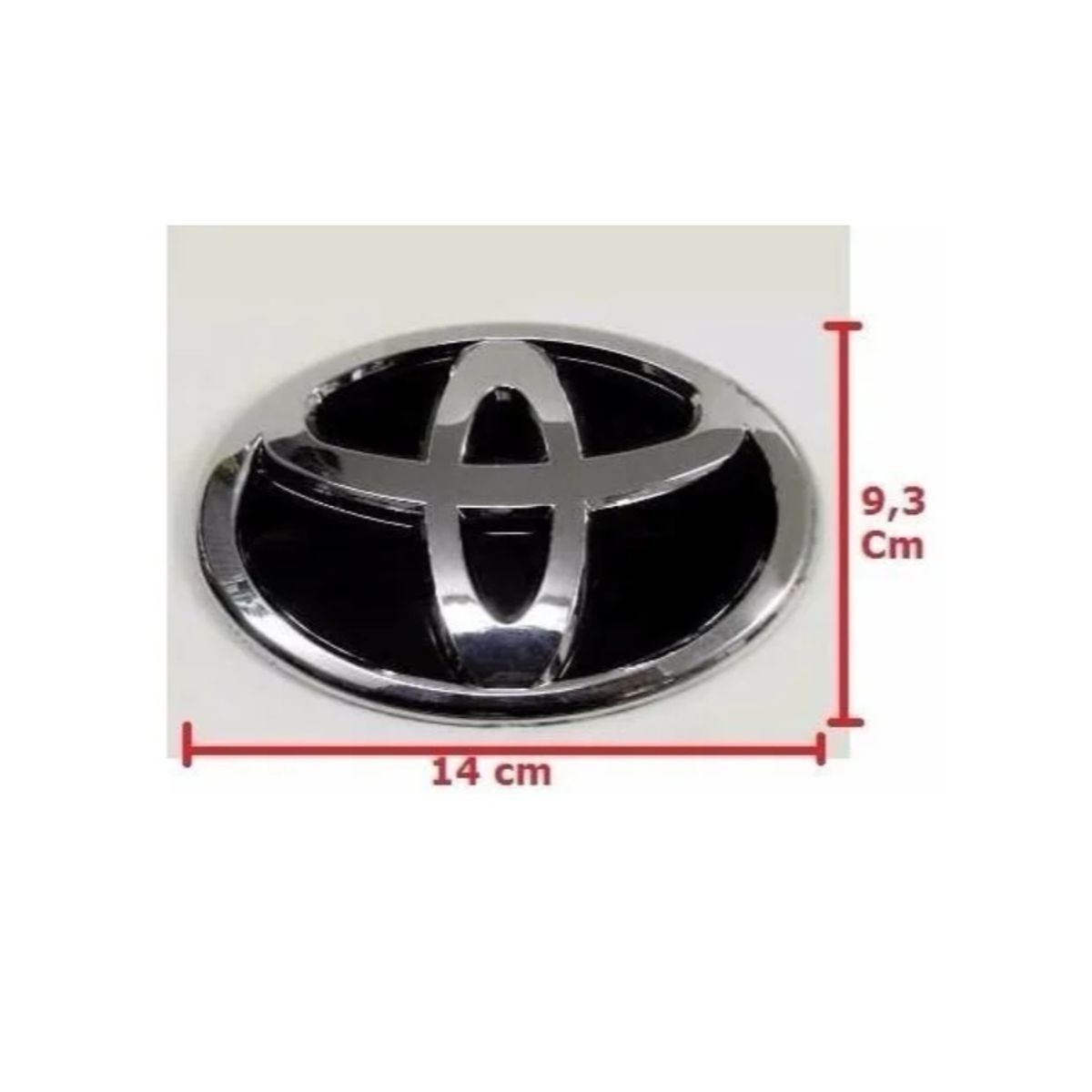 GENERICO - Emblema Logo Insignia Compatible con Toyota 140x93mm