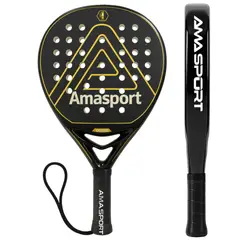 AMA SPORT - Pala de Padel de Fibra de Carbono 18K TOP 1 SP Power Atack