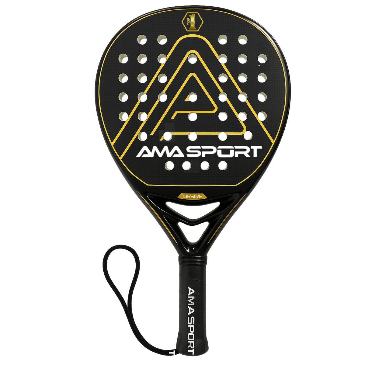 AMA SPORT - Pala de Padel de Fibra de Carbono 18K TOP 1 SP Power Atack