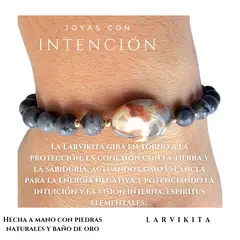 GENERICO - Pulsera con piedra Larvikita