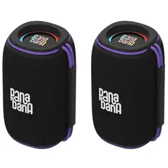 GENERICO - Pack 2x - Parlantes Bluetooth Panabana Flow 10w