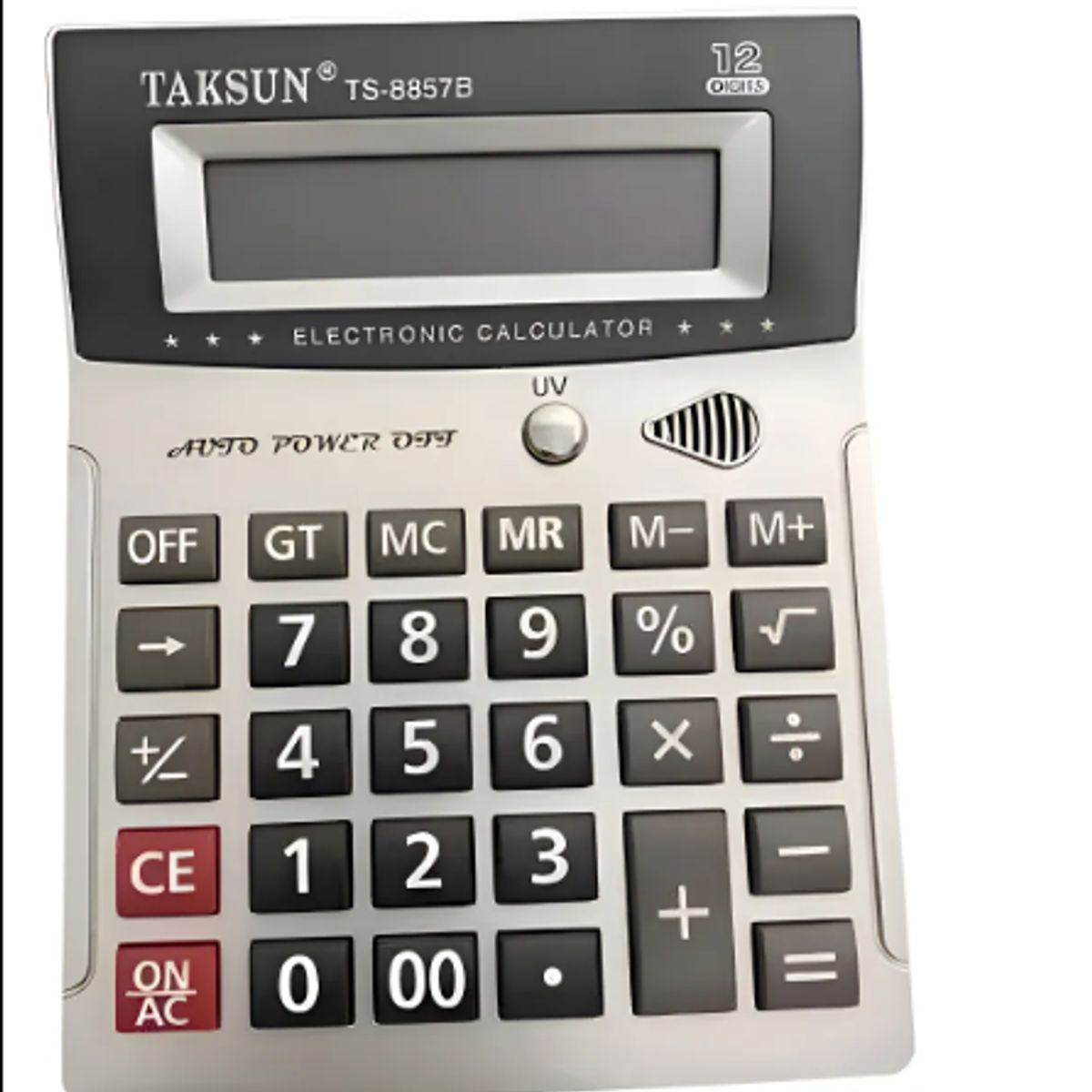 GENERICO - Calculadora De Escritorio 12 Dígitos Taksun Ts-8857b Color Gris