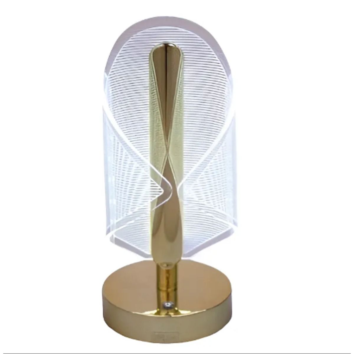 GENERICO - Lámpara De Mesa Decorativa Sofisticada De Lujo Usb Acrílico