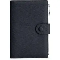 ITERLEVE - Porta Pasaporte Mujer Cuero Organizador Documentos con Cierre