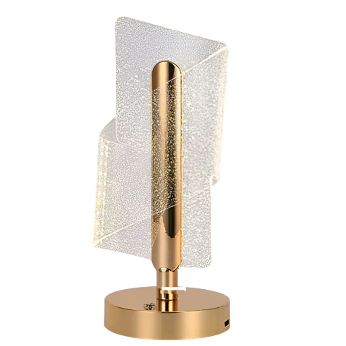 GENERICO - Lámpara De Mesa Decorativa Lujosa Usb Acrílico En Espiral