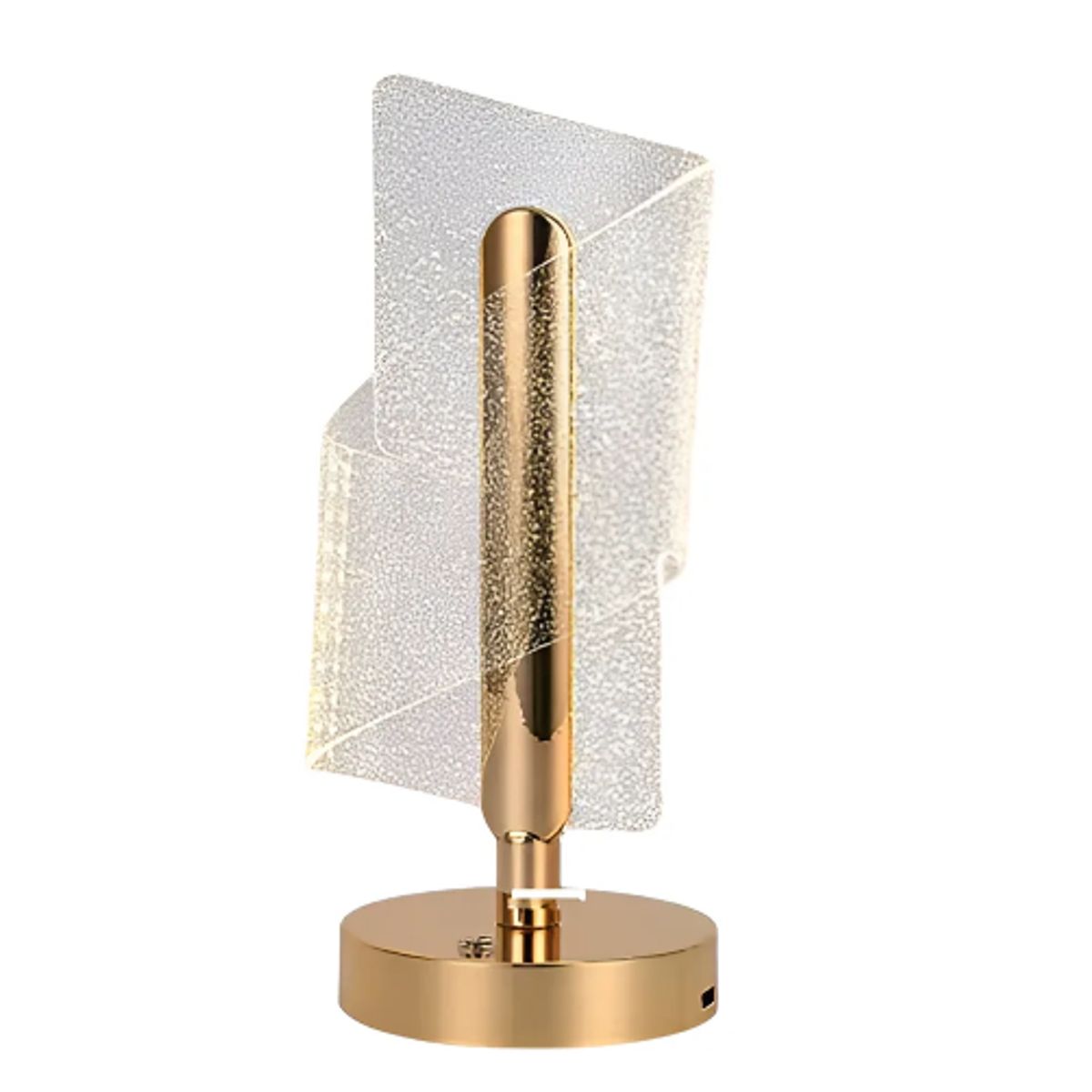 GENERICO - Lámpara De Mesa Decorativa Lujosa Usb Acrílico En Espiral