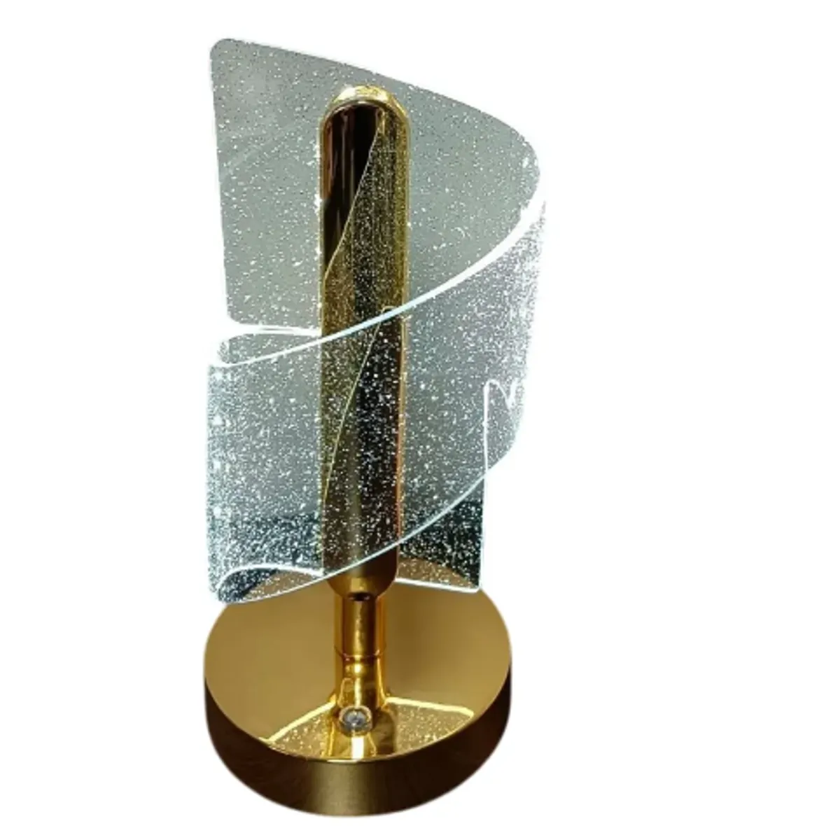 GENERICO - Lámpara De Mesa Decorativa Lujosa Usb Acrílico En Espiral