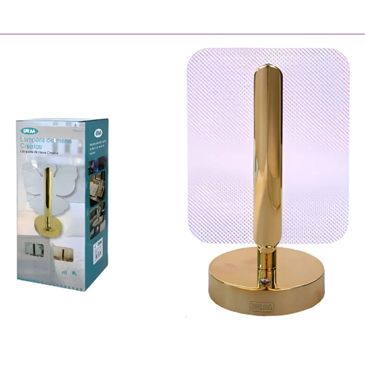 GENERICO - Lámpara De Mesa Decorativa Lujosa Usb Acrílico