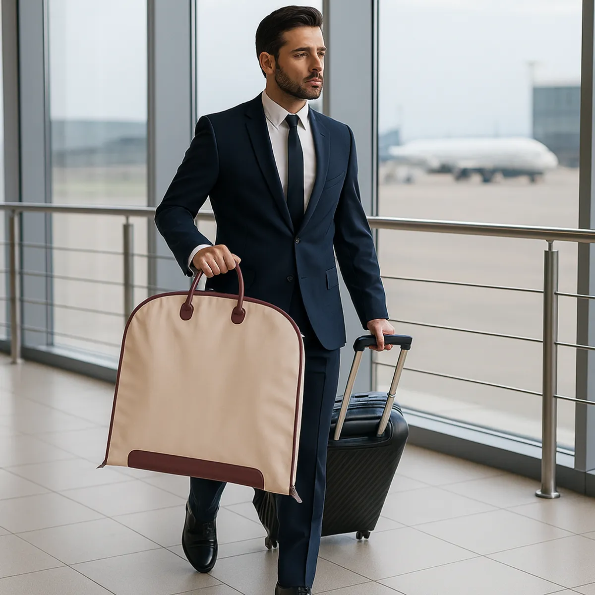 ITERLEVE - Bolsa Portatraje Oxford Impermeable Plegable 100x60 Cm