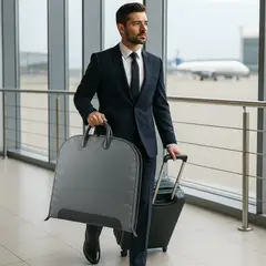 ITERLEVE - Bolsa Portatraje Oxford Impermeable Plegable 100x60 Cm