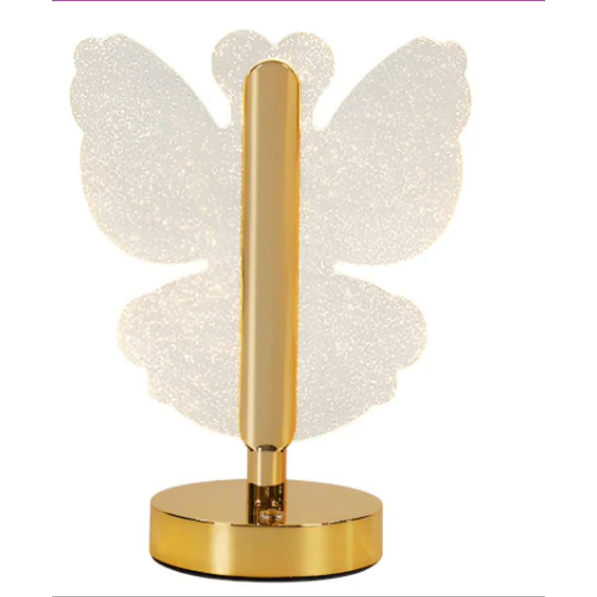 GENERICO - Lámpara De Mesa Decorativa Usb Acrílico En Forma De Mariposa