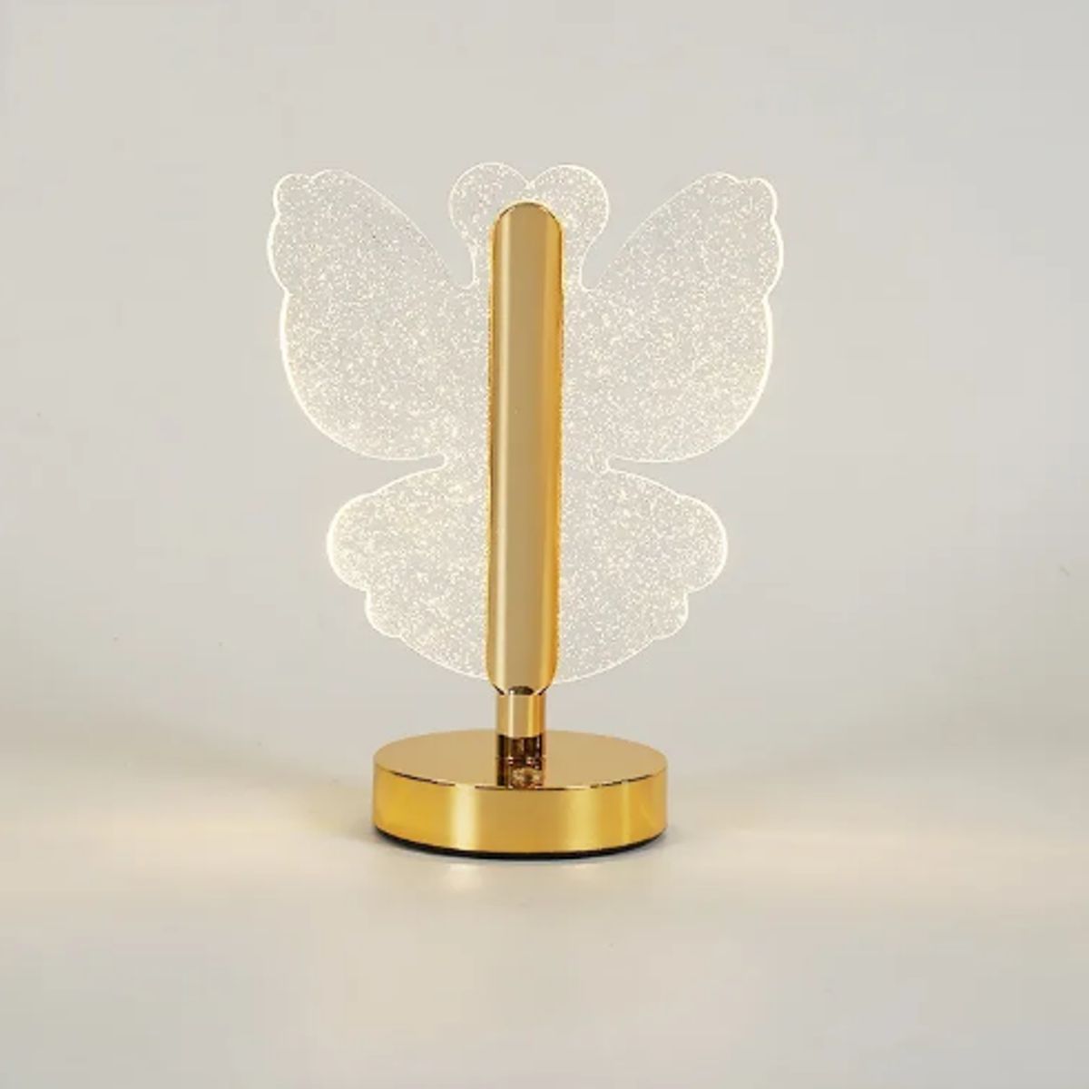 GENERICO - Lámpara De Mesa Decorativa Usb Acrílico En Forma De Mariposa