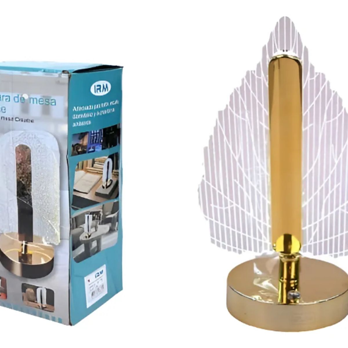 GENERICO - Lámpara De Mesa Decorativa Usb Acrílico Con Forma De Hoja