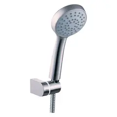 NIBSA - Juego de Ducha Flori Cromado Ducha teléfono con Flexible y Base