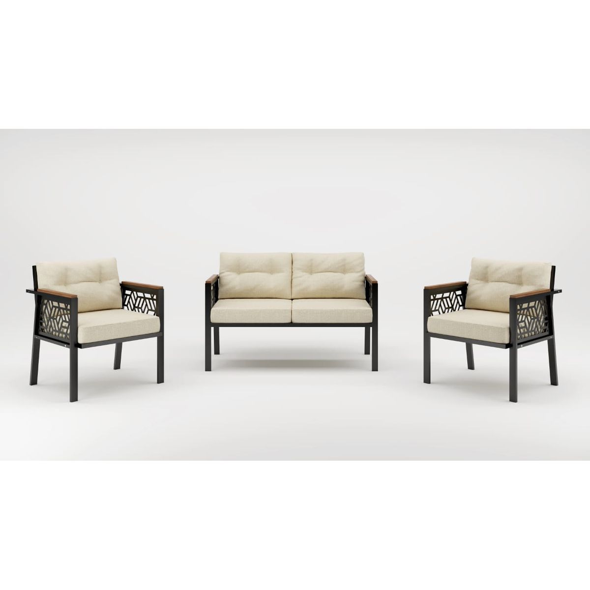 GENERICO - Juego de Living de Terraza Melisa, 4 Personas