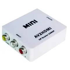 GENERICO - Adaptador De Video Rca Av A Hdmi 1080p