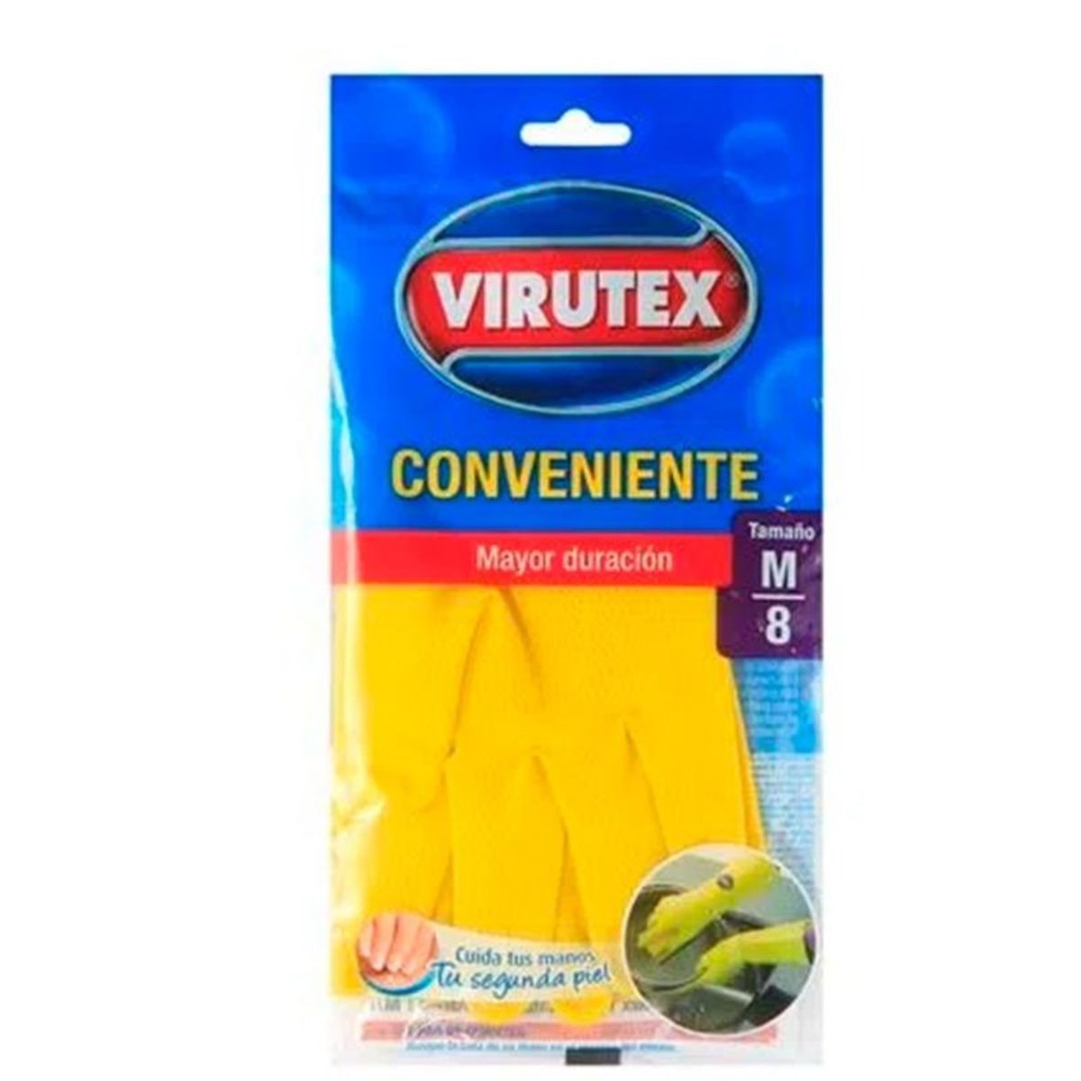 VIRUTEX - PACK X 4 GUANTE CONVENIENTE CLÁSICA TALLA M  VIRUTEX