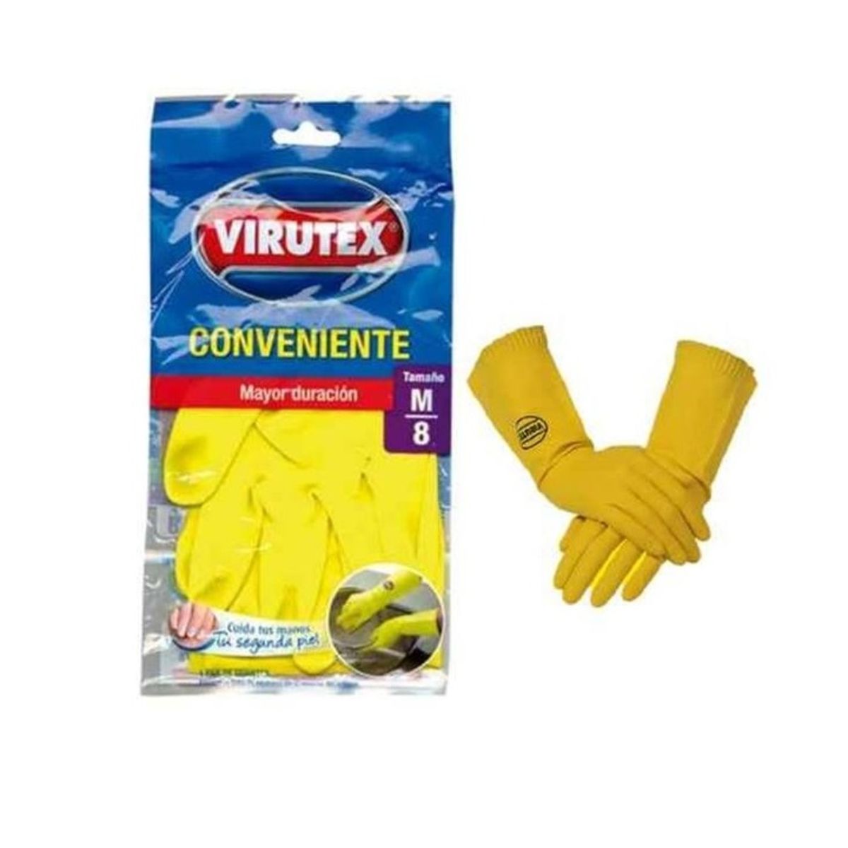 VIRUTEX - PACK X 4 GUANTE CONVENIENTE CLÁSICA TALLA M  VIRUTEX
