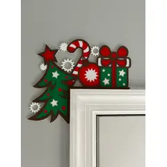 GENERICO - Adorno - Esquina de puerta navideño