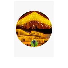 GENERICO - Luces Cascada Navideñas Solar 300 Led 7mts Luces Cálido