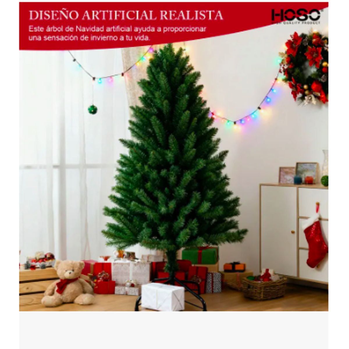 GENERICO - Árbol De Navidad De 1.80 Metro/ Hogar / Decoración Color Verde