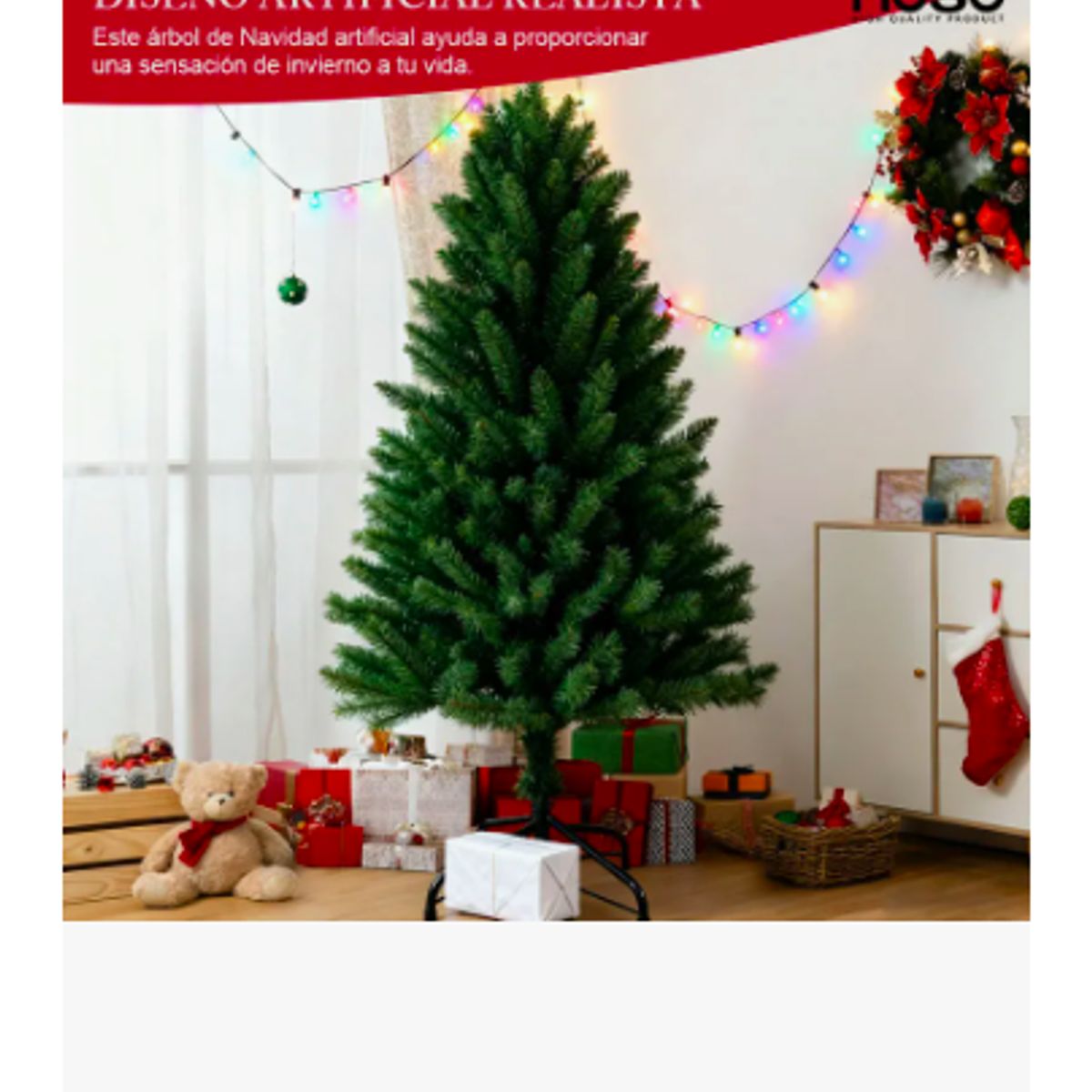 GENERICO - Árbol De Navidad Pascua 1.5 Metros Verde Artificial Para Decoración