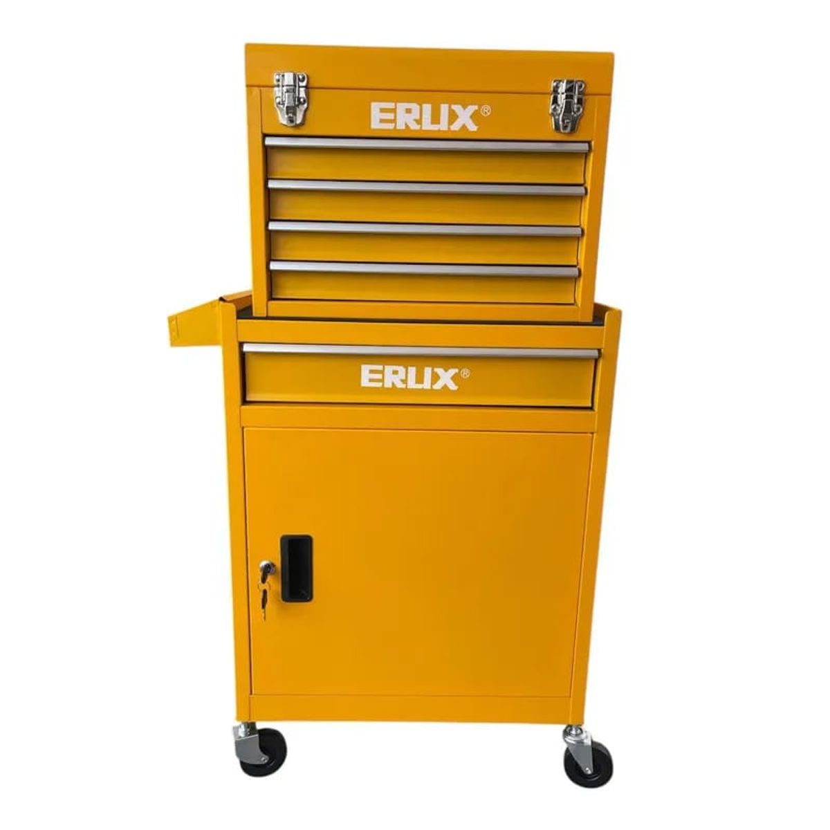 ALTERNATIVE - Gabinete Metálico Caja Porta Herramientas Con Ruedas Amarillo