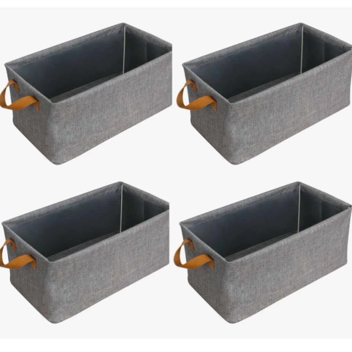GENERICO - 4 X Bolsas Organizador Ropa Caja Plegable Asa Almacenamiento
