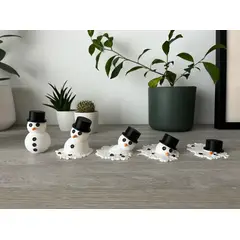 GENERICO - Adorno navidad - Muñeco de nieve derritiéndose 5 un